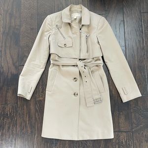 Michael Kors - Silver zip trench coat
